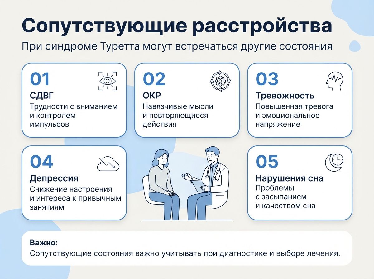Лечение синдрома Туретта в Торезе инфографика